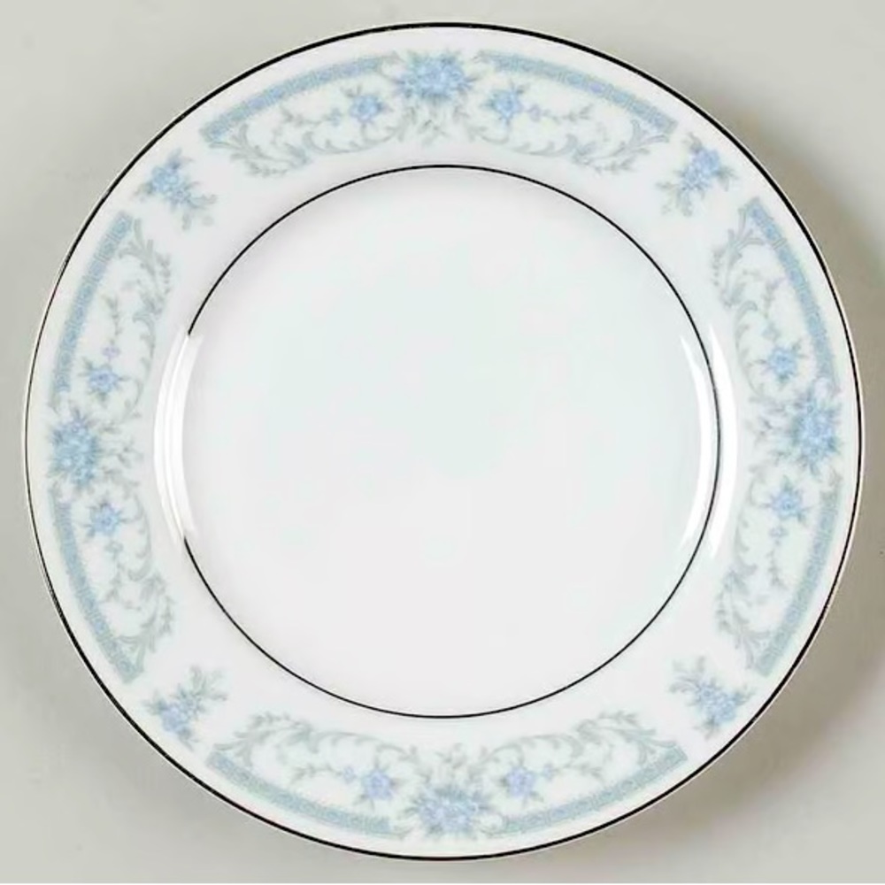 SHEFFIELD (2) Blue Whisper Collection 🥖 Bread & 🧈 Butter Plate Set